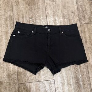 7 for All Mankind Black Denim Women's Jean Shorts Sz 39